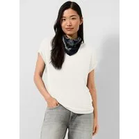 QS Kurzarmshirt T-Shirt T-Shirt aus Lyocellmix