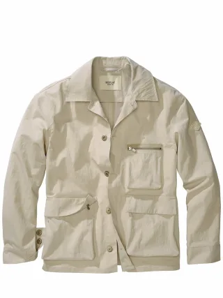 Replay Herren Fieldjacket Beige 68 % Baumwolle, 32 % Polyamid