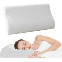 Good Nite Visko-Kissen Memory Foam Kissen Nackenkontur Kissen Orthopädisches, Füllung: Polyester, Maße: 65 x 35 x 11/9 cm, Härtegrad: mittelfest (temperaturstabil)