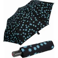 Knirps® Taschenregenschirm Slim Duomatic mit Auf-Zu-Automatik - Paint Drops, immer mit dabei, passt in jede Tasche