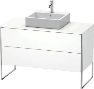 Duravit XSquare Konsolenwaschtischunterbau bodenstehend Weiß Matt 1200x548x778 mm - XS492201818 XS492201818