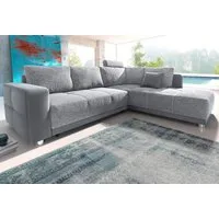 Jockenhöfer Gruppe Ecksofa Orlando L-Form, B: 257 cm, mit Bettfunktion, Bettkasten, Zierkissen & Kopfstützen
