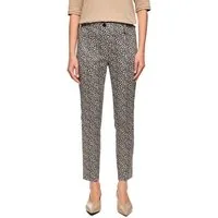Marc Cain Schlupfhose Pants Premium Damenmode Model: Sydney, slim fit, mit Leo, Design