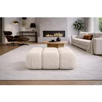 Kaiser Möbel Hocker Modularer für das Wohnzimmer, Bouclé-Stoff Abriamo, Selia (Hocker), Teil der Selia Modul-Kollektion,Weiche,Vielseitig kombinierbar