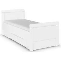rauch Stauraumbett Bett Einzelbett Stollenbett Bettkästen EVELYN, in Komforthöhe mit Holzkopfteil sowie Schubladen MADE IN GERMANY