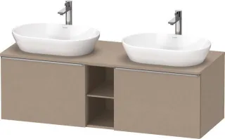 Duravit D-Neo Konsolenwaschtischunterbau wandhängend Leinen Matt 1400x550x459 mm - DE4950B70750000 DE4950B70750000