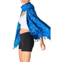 PANASIAM XXL-Schal Schal Wachsbatik für jede Jahreszeit egal ob als Schultertuch, Strandtuch Sarong oder Wickelkleid aus wunderbar weicher Viskose