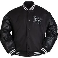 Mil-Tec Collegejacke NY BASEBALL JACKE M.PATCH SCHWARZ - L NY Schriftzug