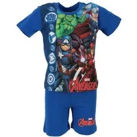 The AVENGERS Schlafanzug Kurzarm-Schlafanzug für Kinder 100% Baumwolle, Shortama-Design