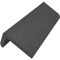 WPC Profi Terrassendielen MUSTER L-Abschlussleiste 15 cm anthrazit 60x40 mm, (Abschlussleiste, Musterstück 15 cm)