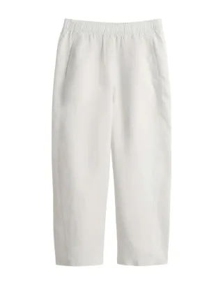Opus - Relaxed Barrel Fit - Myha Linen weiß - Gr. - 40