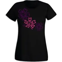 G-graphics T-Shirt Blumen Slim-fit Damen T-Shirt aus unserer Pink-Purple-Collection