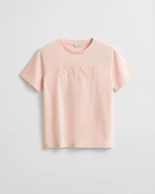 GANT - Tonal Graphic T-Shirt apricot pink - Gr. - XL