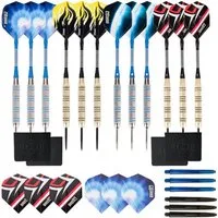 COFI 1453 Dartpfeil Professionelles Dart-Set mit Stahlspitze 12er-Pack