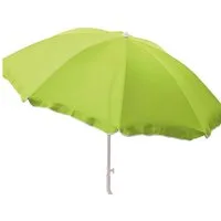 Marabellas Shop Sonnenschirm Strandschirm knickbar ca. 180 cm aus Polyester mit UV-Schutz und Mast, höhenverstellbar