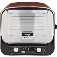 NINJA Multiofen OO101EU, Elektrischer Outdoor Pizzaofen und Smoker, 8-in-1: Pizza, Schmoren, Max Roast, Grillen, Backen/Rösten, Smoken, Dörren&Warmhalten