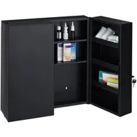 relaxdays Medizinschrank XXL in Anthrazit (1-St)