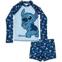 United Labels® Badeanzug Lilo & Stitch Schwimmset UV-Schutz 30 Badeanzug langarm Shirt Hose