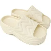 VewoTex Damen Pantoletten » Badelatschen mit Wellenmuster » Badepantolette (1 Paar, 1-tlg., Kein Set) Badeschuhe mit dicker Sohle » Slipper