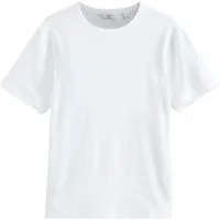 Next T-Shirt Geripptes Slim Fit T-Shirt mit kurzen Ärmeln (1-tlg)