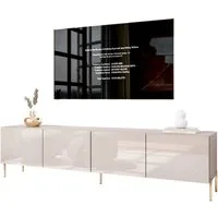 Lookway TV-Schrank TV-Schrank COLGANTE 200 in Kaschmir Hochglanz mit Beinen (2x TV- Schrank) Breite: 200 cm