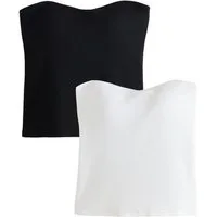 Next Trägertop Bandeau-Tops mit verdecktem Support, 2er-Pack (2-tlg)