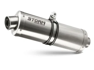 Sport Auspuff Komplettanlage Oval Storm by MIVV Honda CBR 125 R Bj.2011-2016 JC50 EURO-3 / ABE