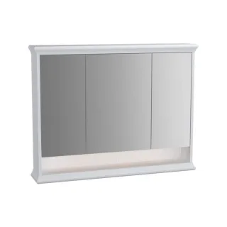 VitrA Valarte LED-Spiegelschrank 62234 98x17x76cm, 3 Spiegeltüren, Korpus weiß matt