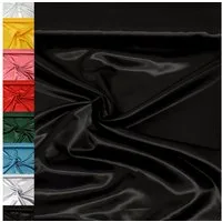 MAGAM-Stoffe Stoff "Estelle", Satin glänzend einfarbig uni ideal für Kleidung und Deko Meterware