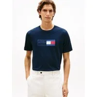 Tommy Hilfiger T-Shirt BRAND LOVE TEXT BOX regular fit, gerippter Rundhals