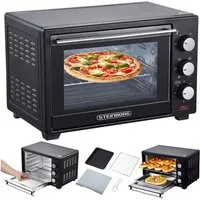 STEINBORG Minibackofen SB-3002, 25 Liter, Umluft, mit Krümelblech, 1600 Watt