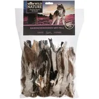 Dehner Wild Nature Hundesnack Kaninchenohren, Kausnack, 500 g Kaninchen, Snack für: Hunde, Hundeleckerli für ernährungssensible Hunde, glutenfrei / zuckerfrei