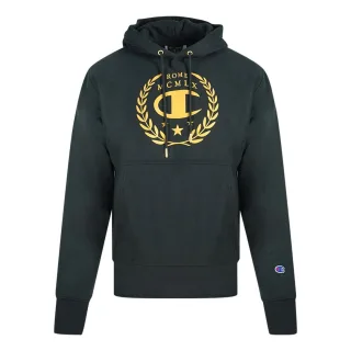 Champion Rom Logo Schwarzer Hoodie