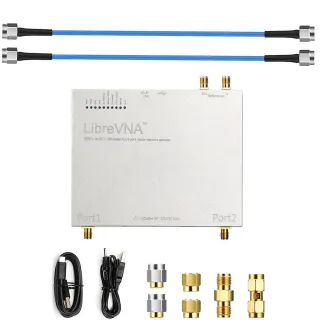 LibreCAL/LibreVNA 6GHz USB Vector Network Analyzer 100kHz to 6GHz High Accuracy 50Ω Dual Port SMA Connector Portable RF