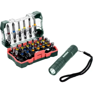 Metabo Bit-Box SP, 29 teiliges Set + Mini Flash light - 626721000