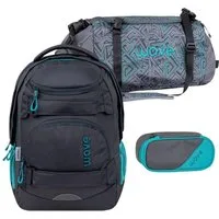 Wave Schulrucksack "Infinity Move" Rucksack Schule Set für Mädchen Jungen Teenager, Schultasche, ab 5. Klasse, weiterführende Schule