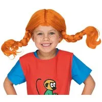 Pippi Langstrumpf Kostüm-Perücke Pippi Langstrumpf Mädchen