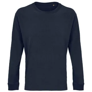 SOLS Unisex Pioneer Langarm-T-Shirt aus Bio-Baumwolle für Erwachsene (French Navy)