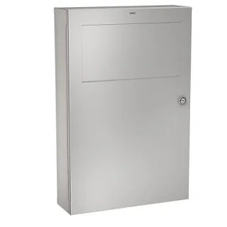 KWC Aquarotter Abfallbehälter, RODAN, Edelstahl, 355x540x110 mm, Aufputz, ca. 16 l, 2000101345 2000101345
