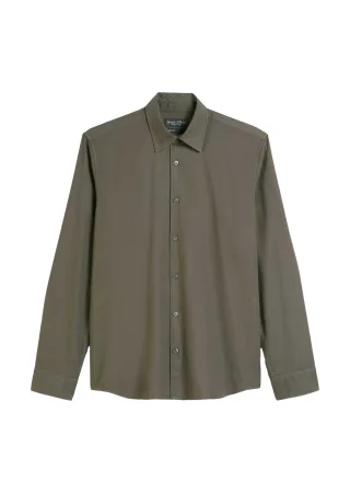 Marc OPolo Casual - Hemd aus Bio-Baumwolle braun - Gr. - L