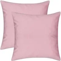 BARBONS Kissenbezug Stilvolle Kissenbezüge aus samtigem Stoff, Kissenhülle, (2 Stück), Rose