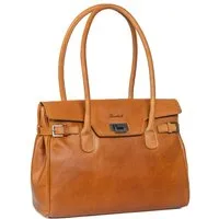 Benthill Henkeltasche Damen Echt Leder Handtasche Schultertasche Vintage Bag Tasche, Reißverschlussfach