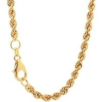 HOPLO Goldkette Goldkette Kordelkette Länge 19 cm - Breite 3,3 mm - 333-8 Karat Gold, Made in Germany