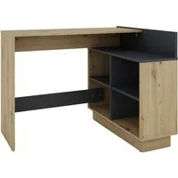 byLIVING Eckschreibtisch Bern, platzsparender Schreibtisch, rechts und links montierbar, 102x80cm.