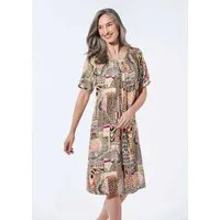 GOLDNER Sommerkleid Hängerchen Kleid im Mustermix