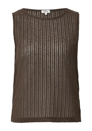 s.Oliver - T-Shirt braun - Gr. - 44