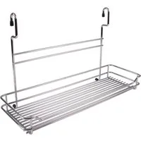 WESCO Mehrzweckregal Wesco Relingsystem 45x28cm Chrom Küchenregal Küchenablage Hängeregal G