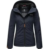 Marikoo Outdoorjacke Brombeere Sportliche Übergangsjacke mit Kapuze und schützendem Kragen
