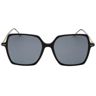 Hugo Boss graue Linse, goldene Arme, schwarze Sonnenbrille