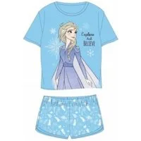 Disney Frozen Pyjama Kurzer Pyjama für Mädchen, Frozen, "Elsa", Disney, Orange & Blau, (Set, 2 tlg., Oberteil, Hose)
